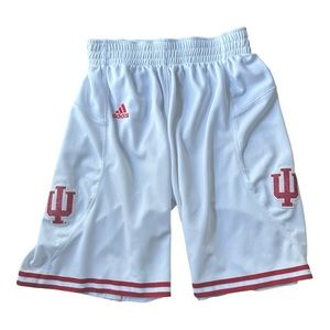 Adidas Indiana Hoosiers Point Guard Basketball Shorts - white game shorts
